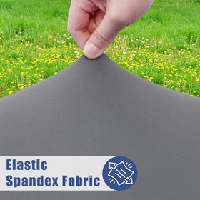 Moosfor waterproof round tablecloth showing liquid beads for easy cleanup outdoors