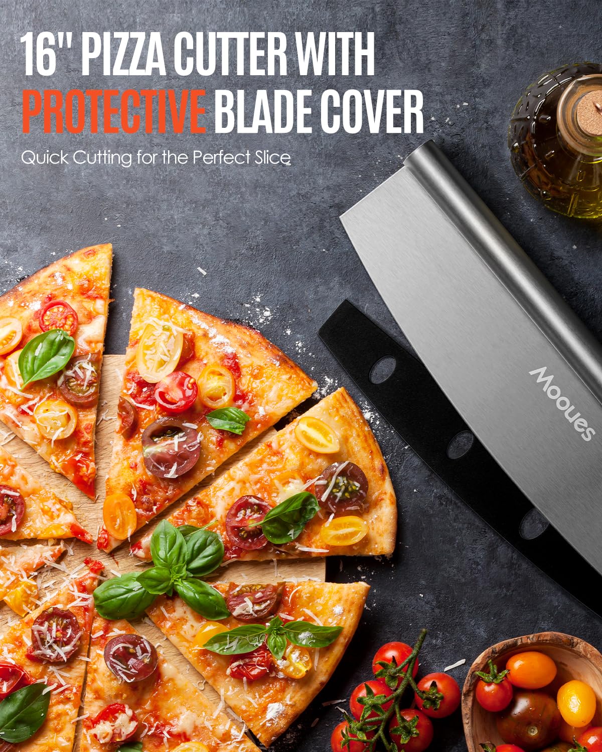 Mooues pizza peel with storage bag for safe transport