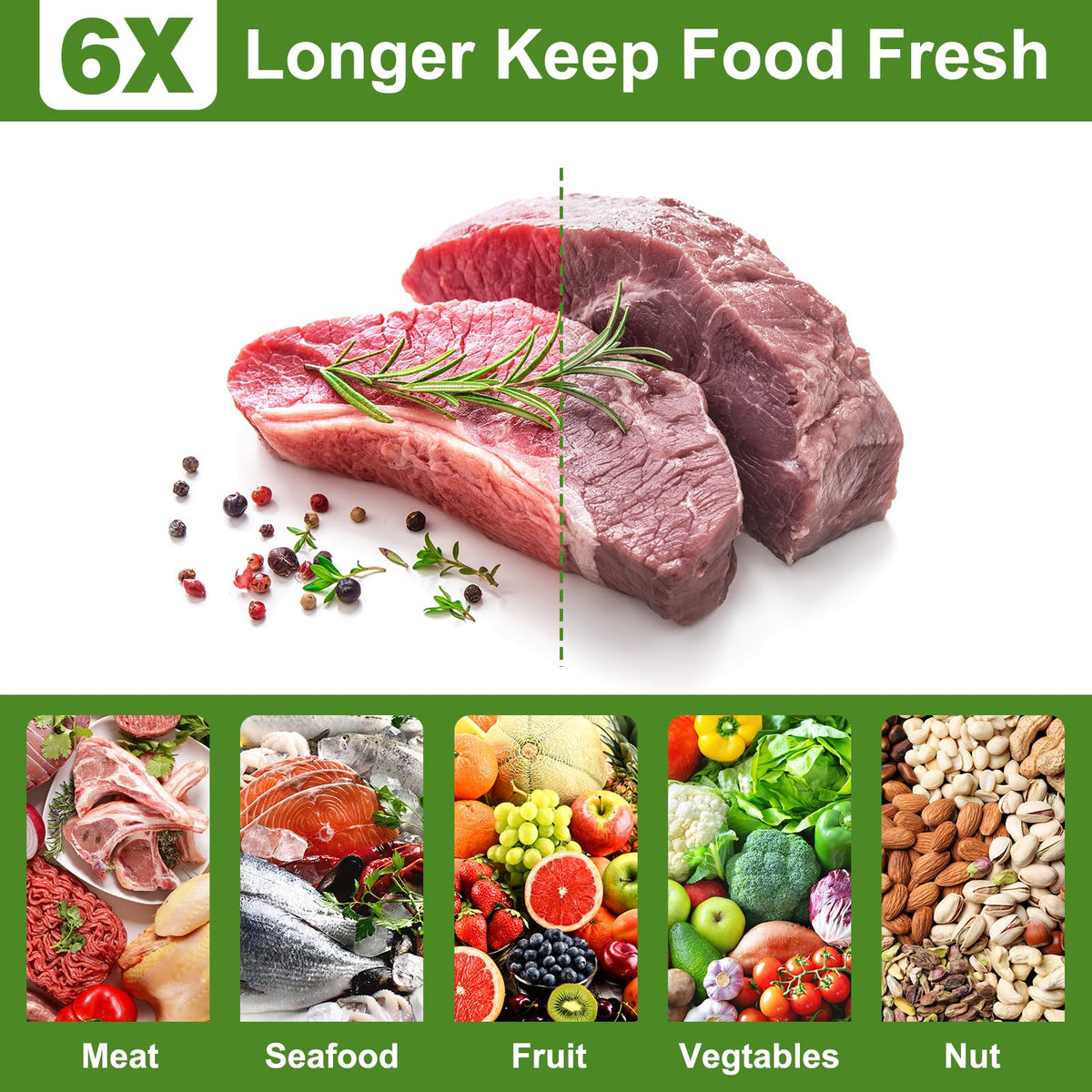 Moretoes BPA-free vacuum bags ensure safe food storage and durability