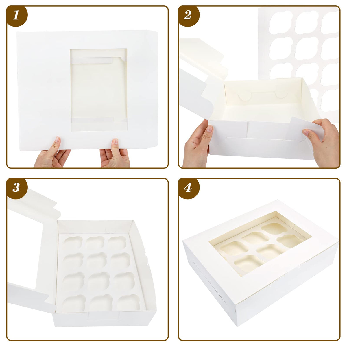 Moretoes sturdy cardboard construction protects pastries during delivery