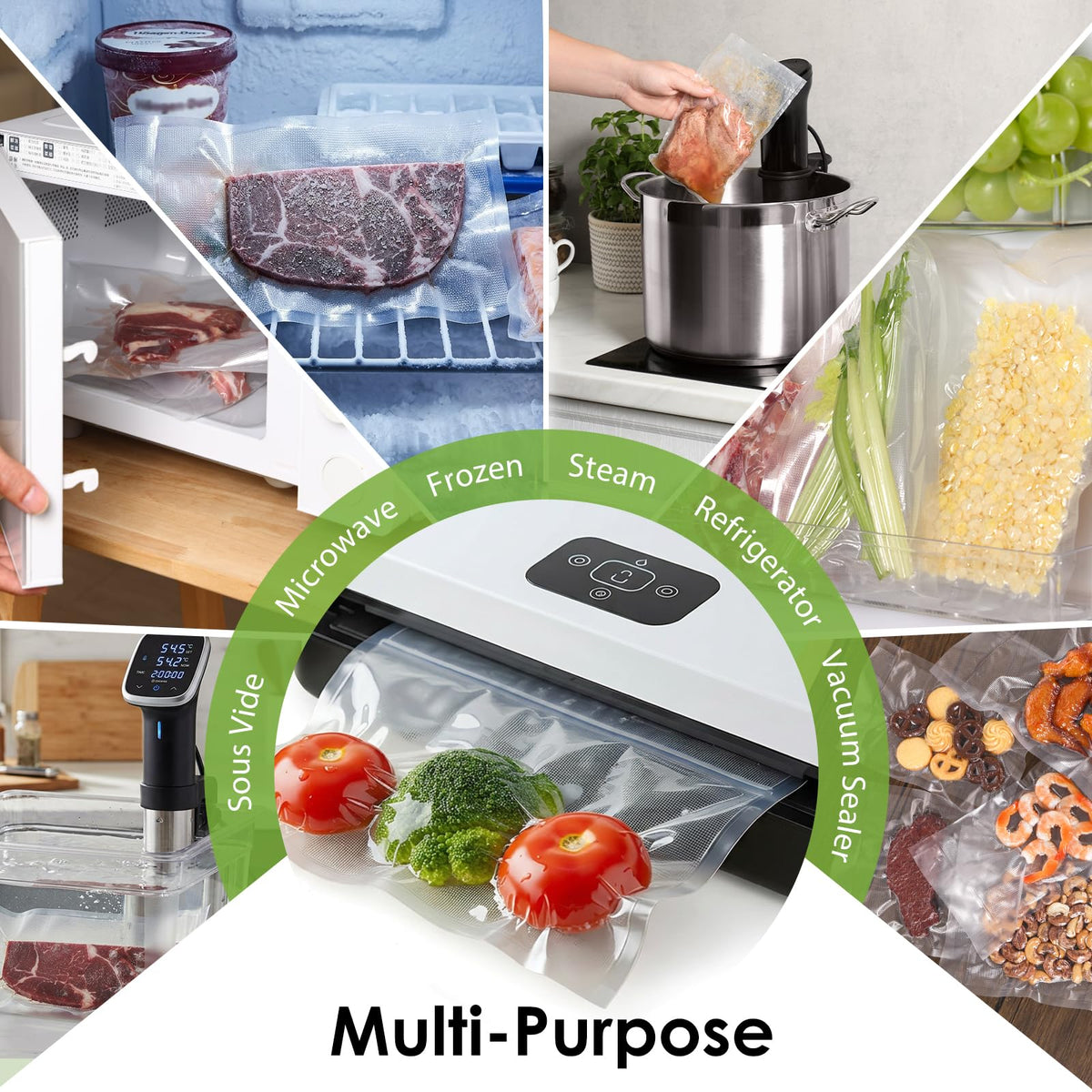 Moretoes freezer storage bags guard against burns and odors.