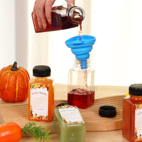 Moretoes silicone funnel for filling prevents overflow and reduces mess