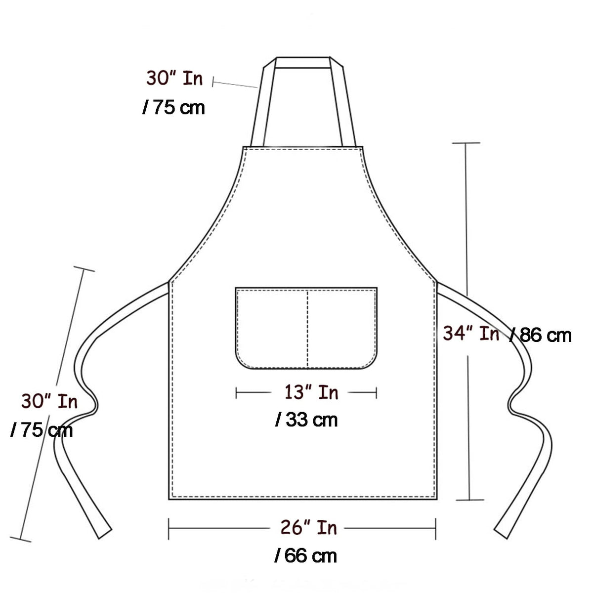 MORNITE Art Apron machine washable for simple cleanup