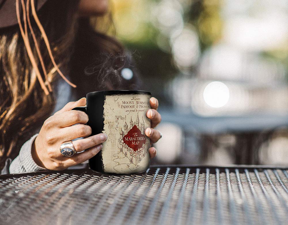 Morphing Mugs Marauder's Map 16oz mug showcases hidden map as you pour hot liquid.