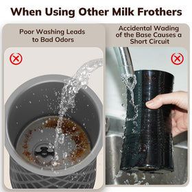 Morpilot stainless steel jug with precise pour for clean results