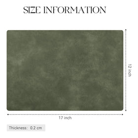 MOSAYT placemats olive green improve table decor and protection