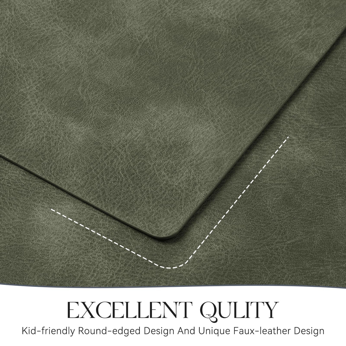 MOSAYT placemats protect dining-table surfaces from scratches and spills.