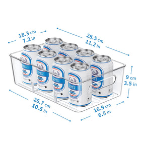 Mpotmiy refrigerator bin transparent for fridge organization and easy content check.