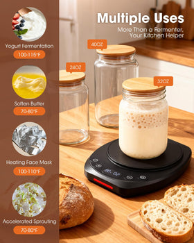 MQUPIN Sourdough Warmer uses just 12W for efficient heating.