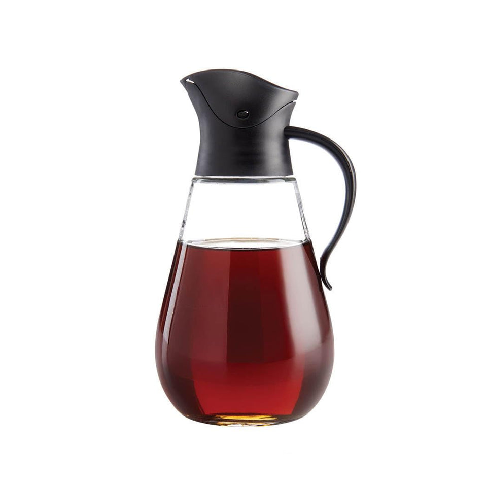 Mrs. Anderson's Baking store-n-pour syrup dispenser with a pour-spout for neat table service