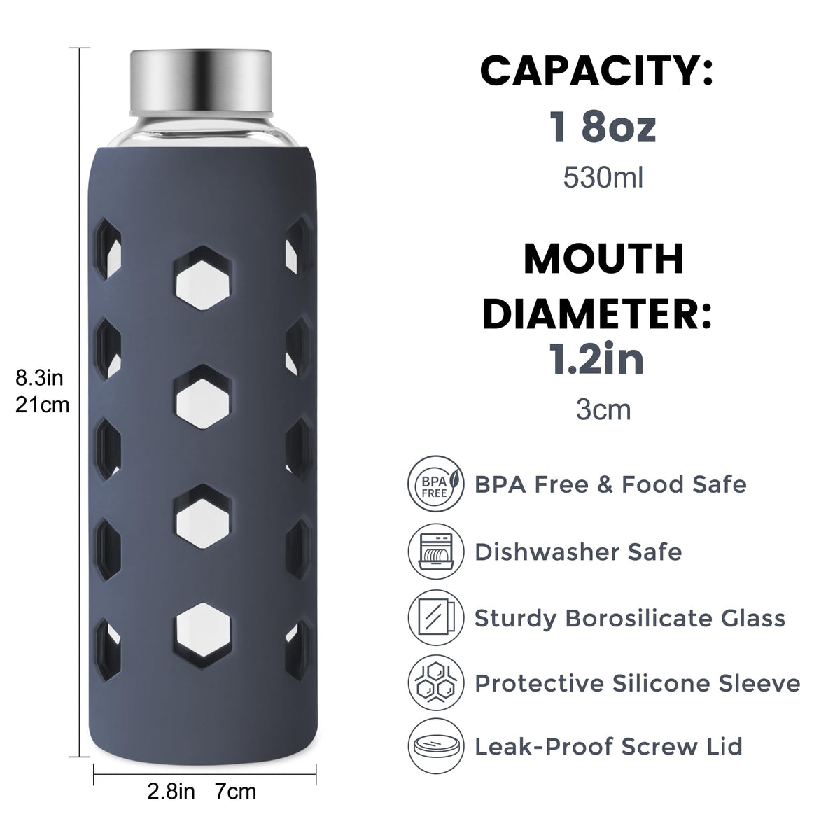 Mrsdry stainless steel lid keeps liquids sealed and leak-free during travel.