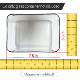MRX Solutions Pyrex lid closeup demonstrates leak-resistant fit for leftovers