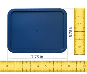 MRX Solutions Pyrex 3-Cup blue lid demonstrates leak-resistant design for meal prep