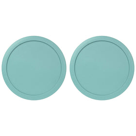 MRX Solutions Pyrex 6-inch turquoise lid shows a tight fit on 7201PC bowls, airtight.