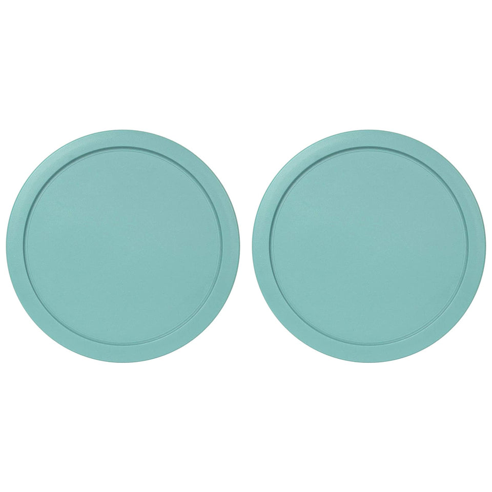 MRX Solutions Pyrex 6-inch turquoise lid shows a tight fit on 7201PC bowls, airtight.
