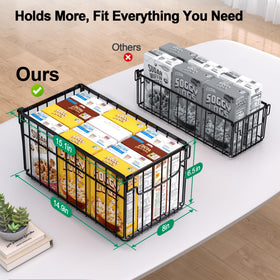 MSERCUOR freezer bins with foldable handles for easy lifting.