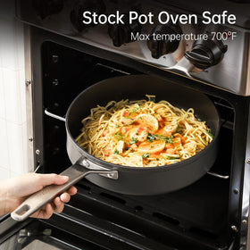 MsMk 7in small frying pan easy-clean finish - quick cleanup after meals.