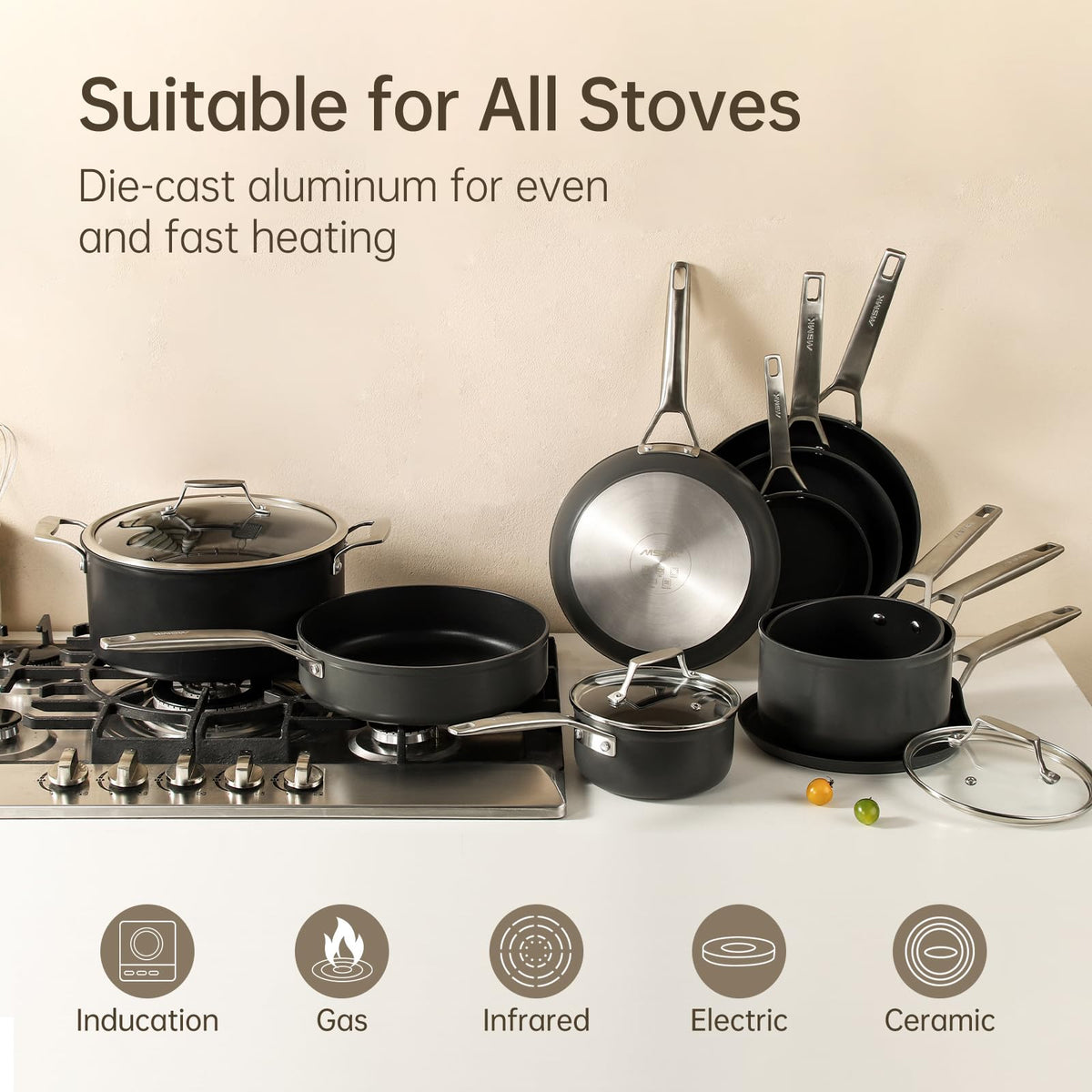 MsMk pan is oven safe up to 700°F for finished dishes