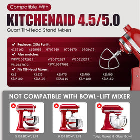 Mttobo paddle attachment flat beater provides efficient batter blending for cookies.
