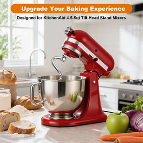 Mttobo KitchenAid tilt-head compatibility ensures easy replacement without altering mixer balance