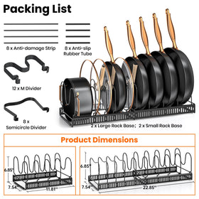 MUDEELA anti-damage liners protect cookware from scratches during storage.