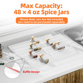 MUDEELA slanted compartments for easy reach of seasonings.