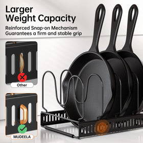 MUDEELA protective strips prevent scratches during rack use.