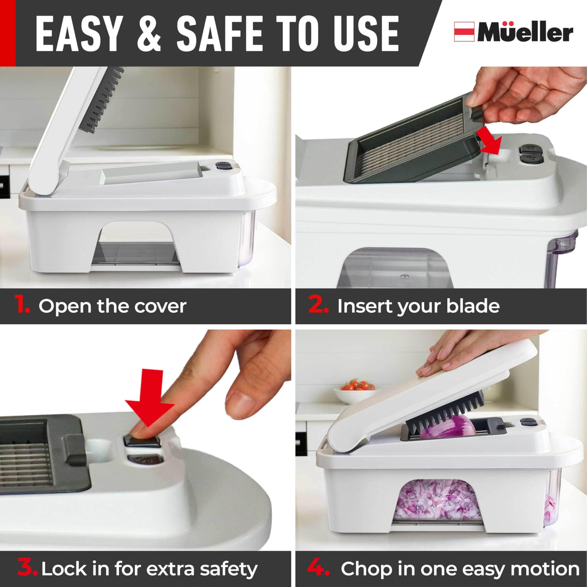 Mueller Home Pro-Series ideal for healthy meal prep and colorful garnishes.