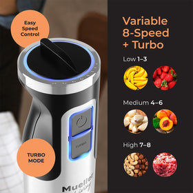 MuellerLiving Ultra-Stick turbo mode adds extra blending power