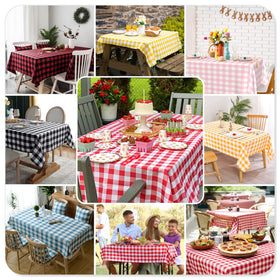 Mulbozy Christmas holiday tablecloth brings classic plaid charm