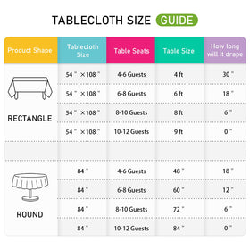 Mulbozy holiday event table cover suitable for buffets and cake tables