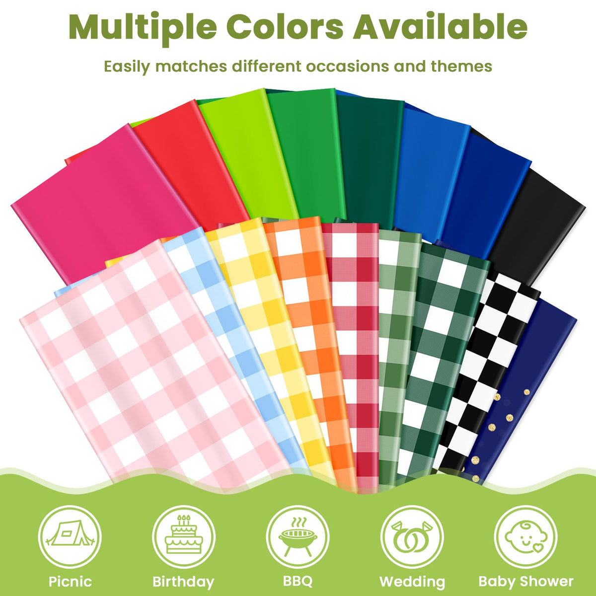 Outdoor event protected by Mulbozy disposable tablecloth