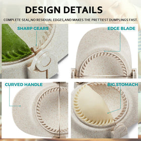 MUMSUNG dumpling mold with edge cutter for professional seals