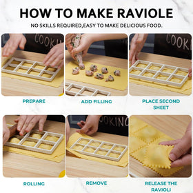 MUMSUNG Family-friendly tool for DIY ravioli with friends and family.
