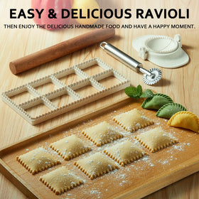MUMSUNG pasta and ravioli cutting tools in one kit.