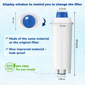 Mutital DeLonghi ECAM-series filter supports cleaner water for better brews.