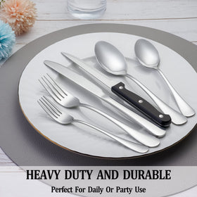 MUTNITT flatware is dishwasher safe for convenient, everyday cleanup.
