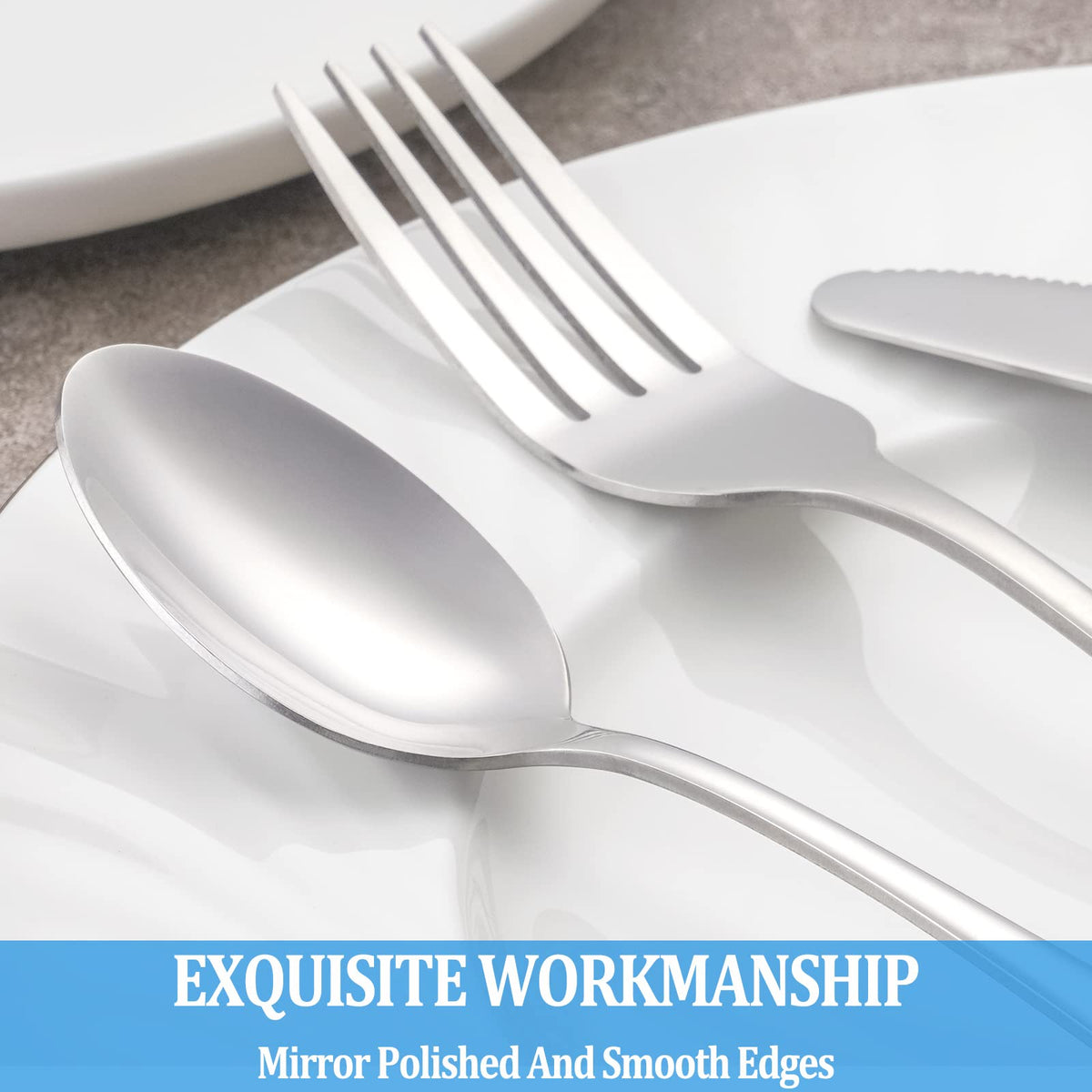 MUTNITT teaspoons feature comfortable handles designed for precise, fatigue-free stirring