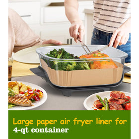 Mutvle Ninja Crispi liners heat resistant up to 450°F for versatile cooking