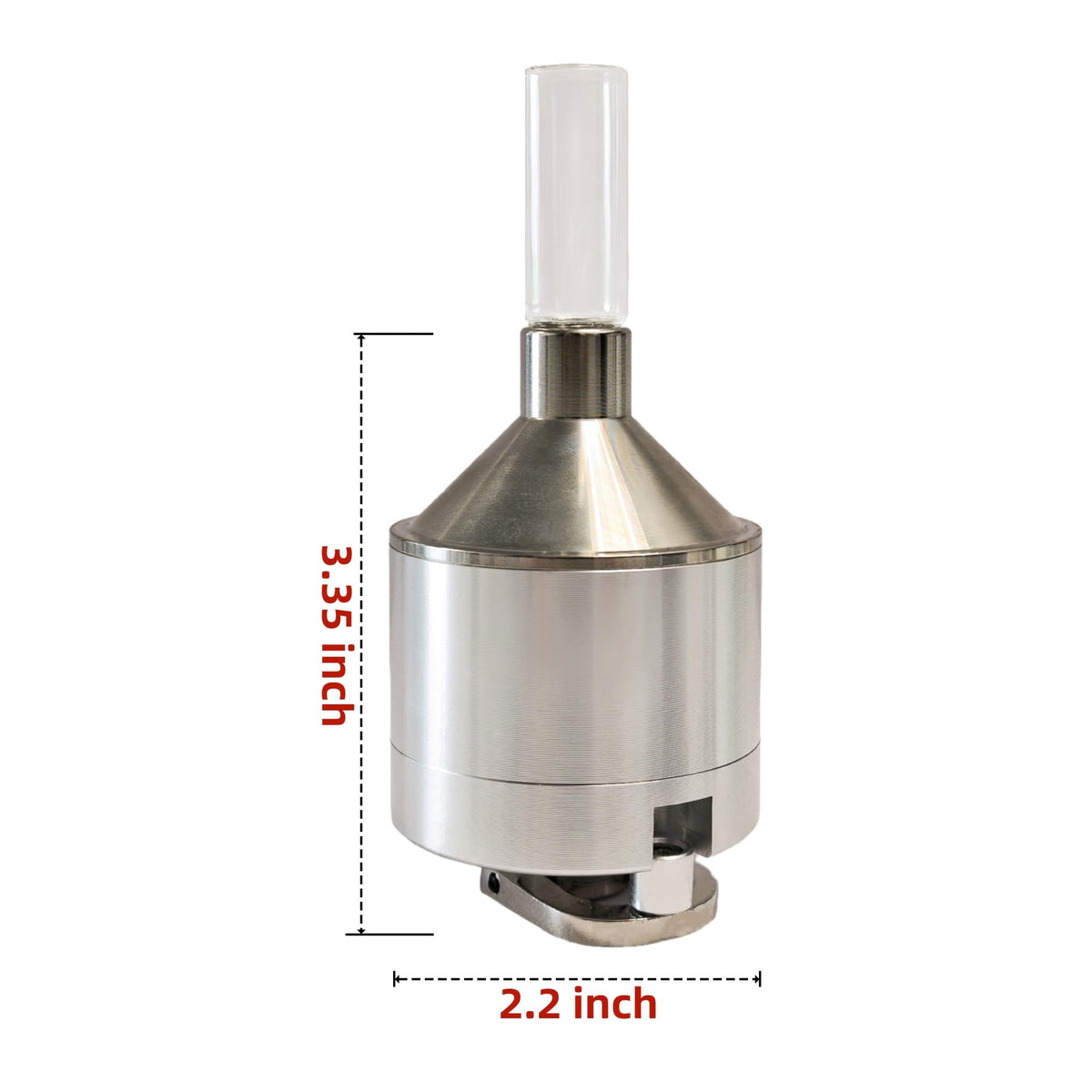 MuYuDaDi pepper grinder side view showing ergonomic grip for easy use