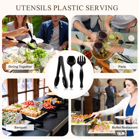 Mwellewm buffet-ready disposable utensils simplify cleanup after large events.
