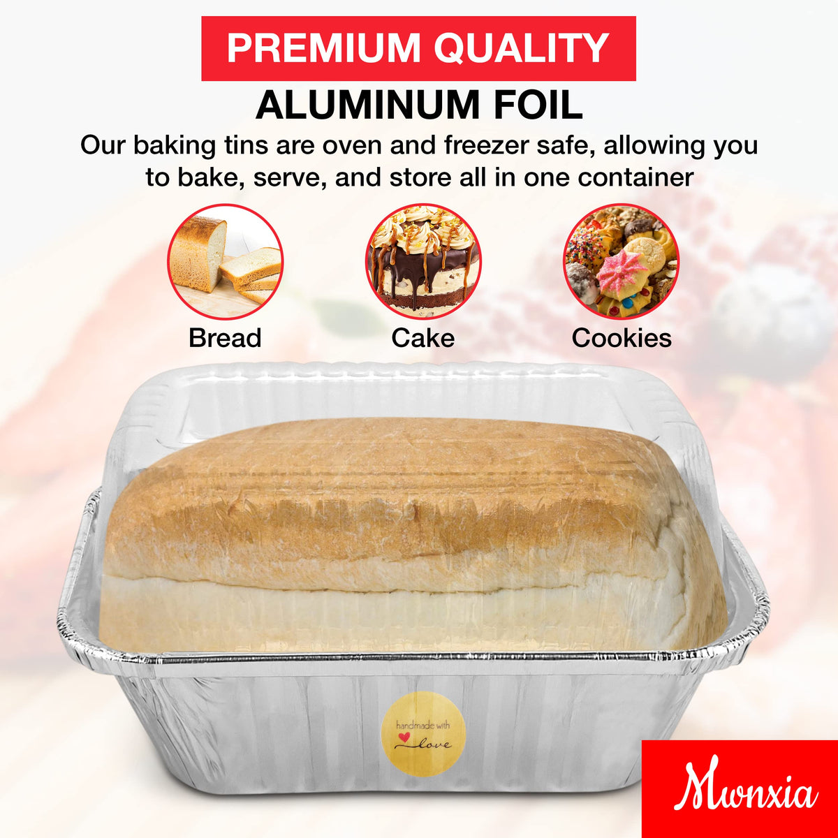 Mwnxia catering loaf pans ideal for take-out packaging
