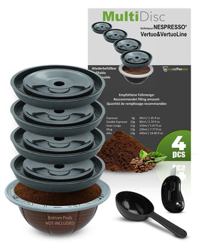 Mycoffeestar reusable Vertuo lid pack for cost-saving coffee brewing.