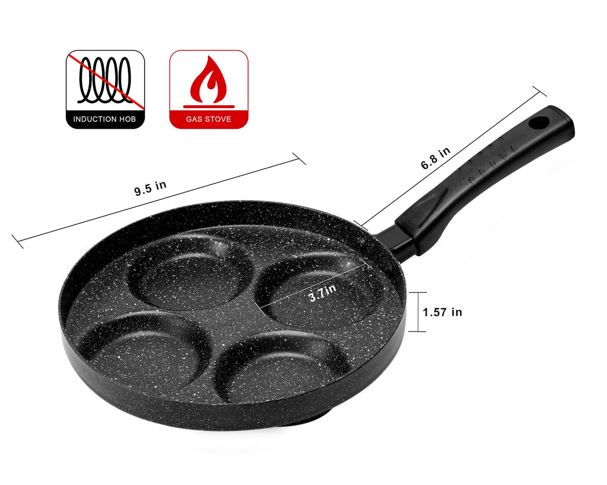 MyLifeUNIT 4-cup mold design ideal for eggs and small breakfasts