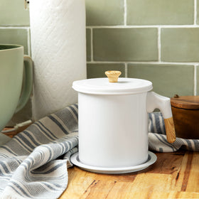 MYMOON HOME bacon grease container easy-clean design speeds post-cook cleanup.
