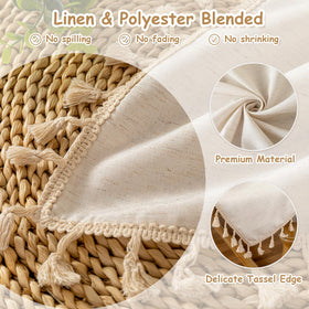 MYSKY HOME rectangle tablecloth 60x120 inches on a dining table.