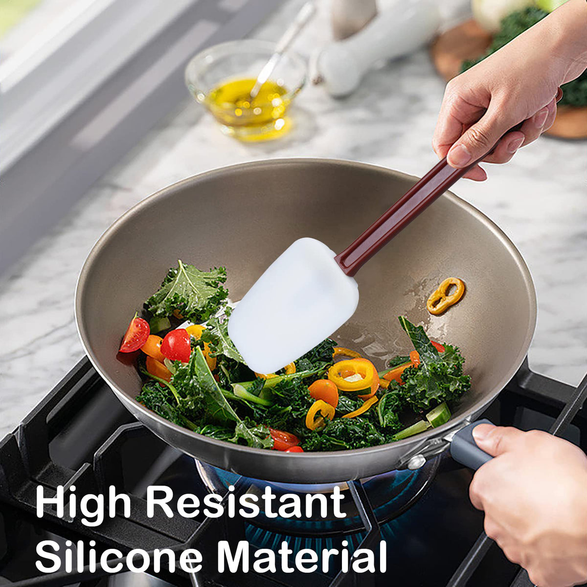 MYTASUY heat-resistant silicone material withstands high-heat cooking.