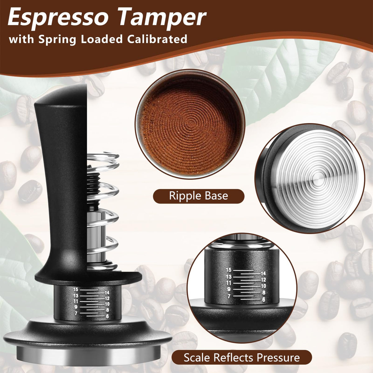Mytdkxin 54mm dosing funnel prevents spills during grinding.