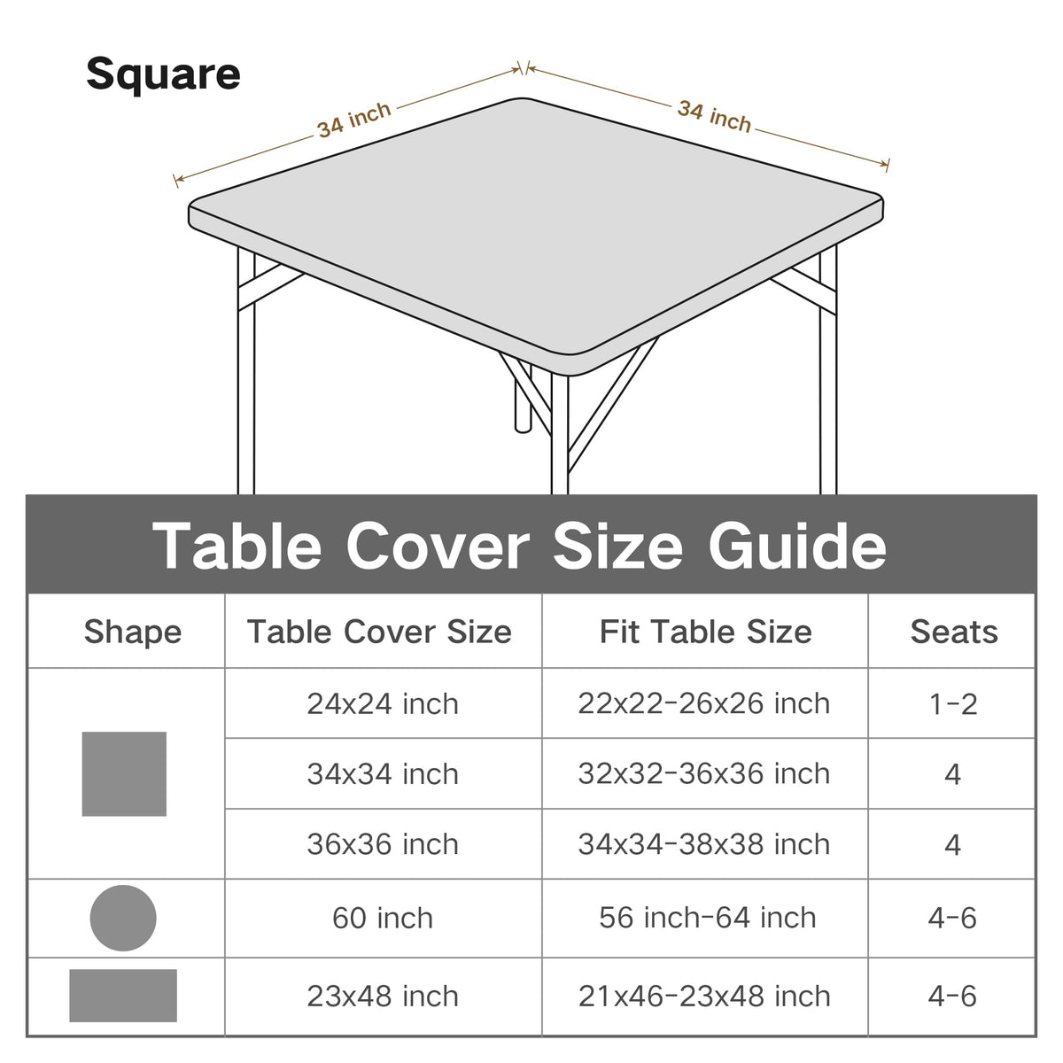 Nacuci table cover suits weddings and indoor gatherings with a clean white appearance.
