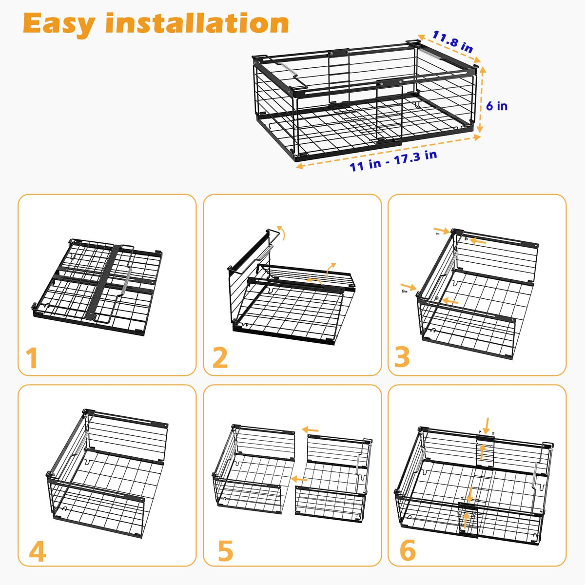 NADAMOO durable freezer basket assembly supports bulk shopping.